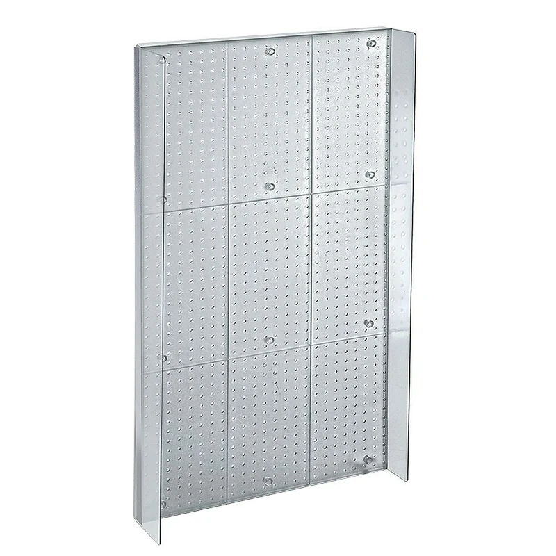 Azar Displays – Présentoir Powerwing à panneau perforé, 8 x 20,6 po, transparent (700358-CLR)