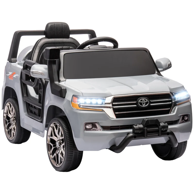 Qaba 12V Licensed Toyota Kids Electric RC Car - Grey