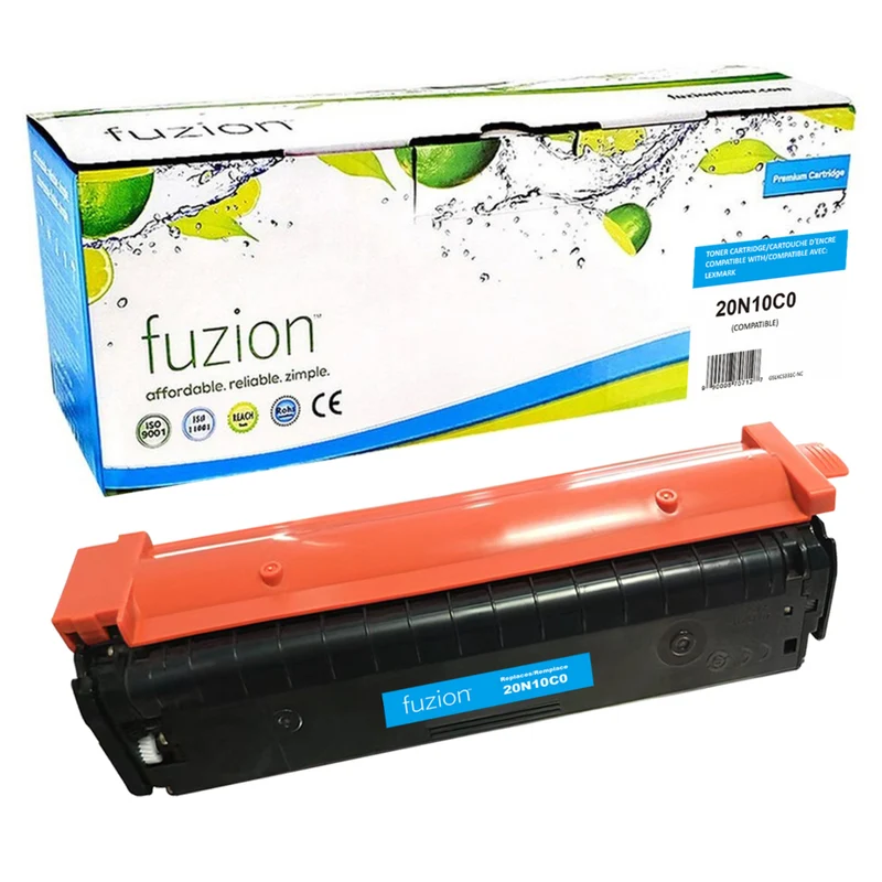 fuzion - Lexmark C331 (20N10C0) Cartouche de toner compatible - Rendement standard - Cyan