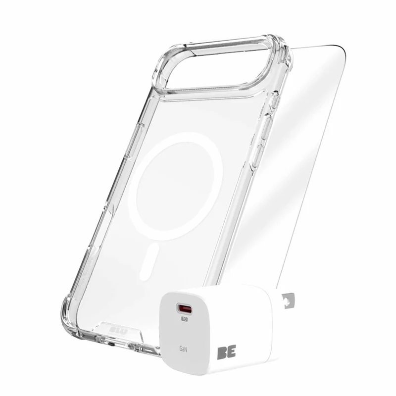Blu Element Total Protection Compatible with MagSafe Bundle for iPhone 17 Air - Clear