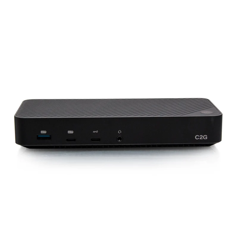 C2G - USB-C 11-en-1 Hybrid DisplayLink Triple 4K station d’accueil - Noir