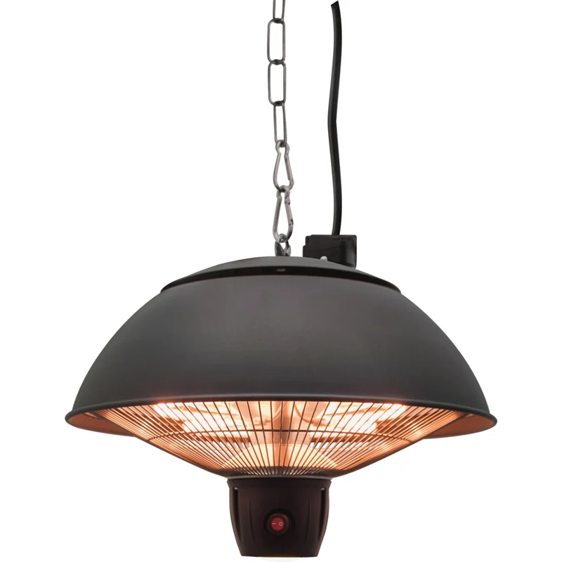 Westinghouse - 1500-Watt Outdoor Hanging Infrared Electric Patio Heater - Black