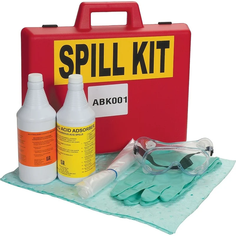 Zenith Safety– Trousse de déversement pour acide/basique pour laboratoire