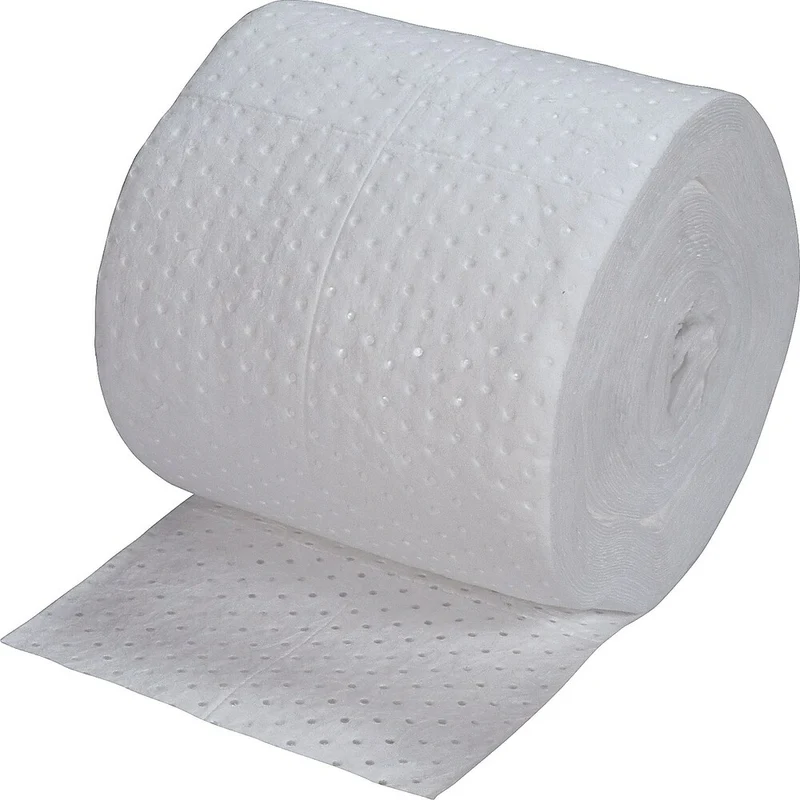 Zenith Safety Bonded Sorbent Rolls, Oil Only, Heavy, 150'L x 15" W