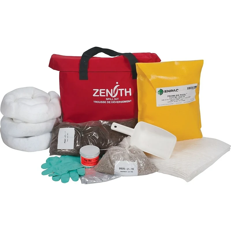 Zenith Safety 17-Gallon Western Canada Spill Kits, Oil Only, With Nylon Bag