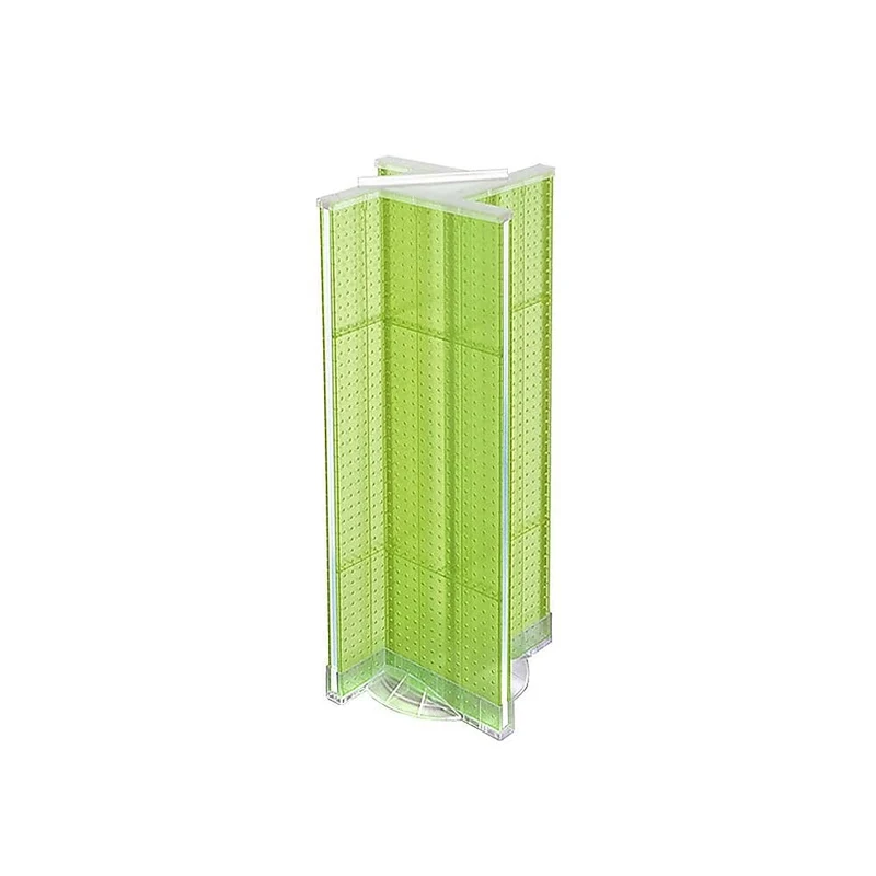 Azar Displays Plastic Pegboard Pinwheel Unit, 13.5" x 44", Green (700444-GRE)