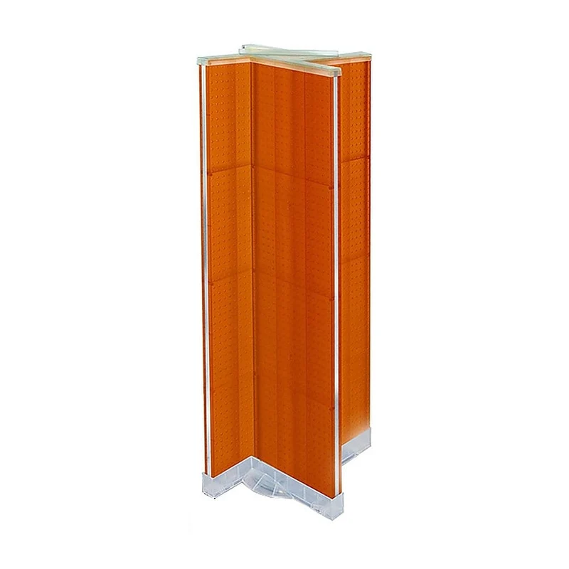 Azar Displays Pegboard Floor Display Pinwheel Spinner, 16" x 60", Orange (700420-ORG)