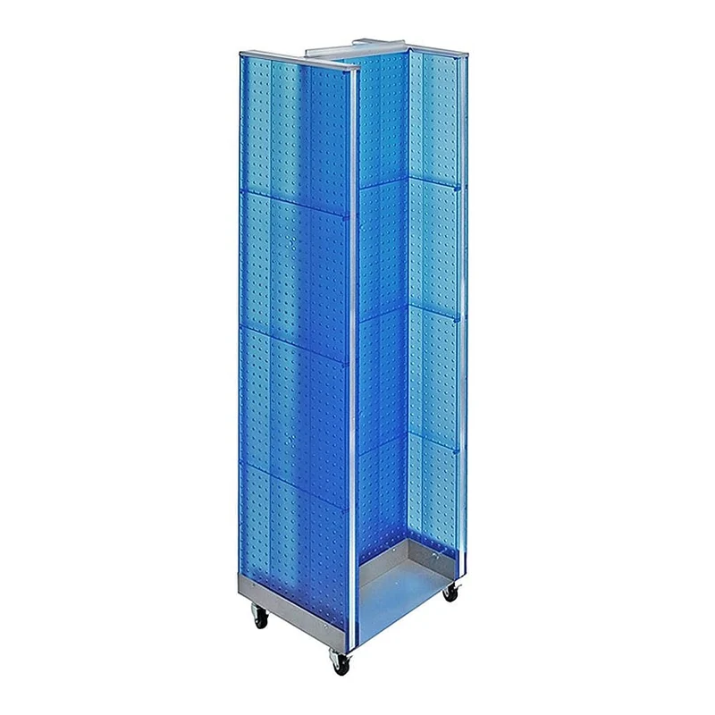 Azar Displays H-Unit Floor Display, 60" x 16", Blue (700431-BLU)