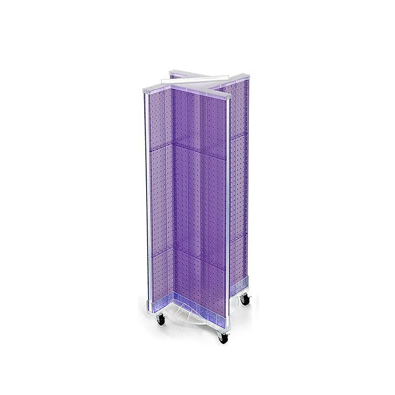 Azar Displays Pegboard Pinwheel Unit, 44" x 13.5", Purple (700443-PUR)