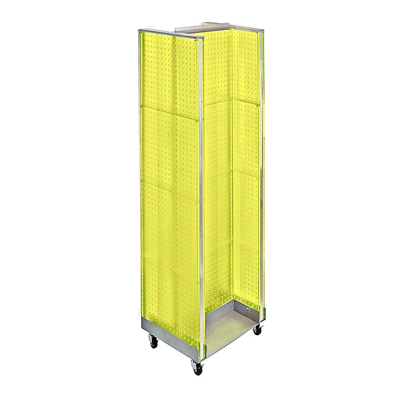Azar Displays H-Unit Floor Display, 60" x 16", Yellow (700431-YEL)