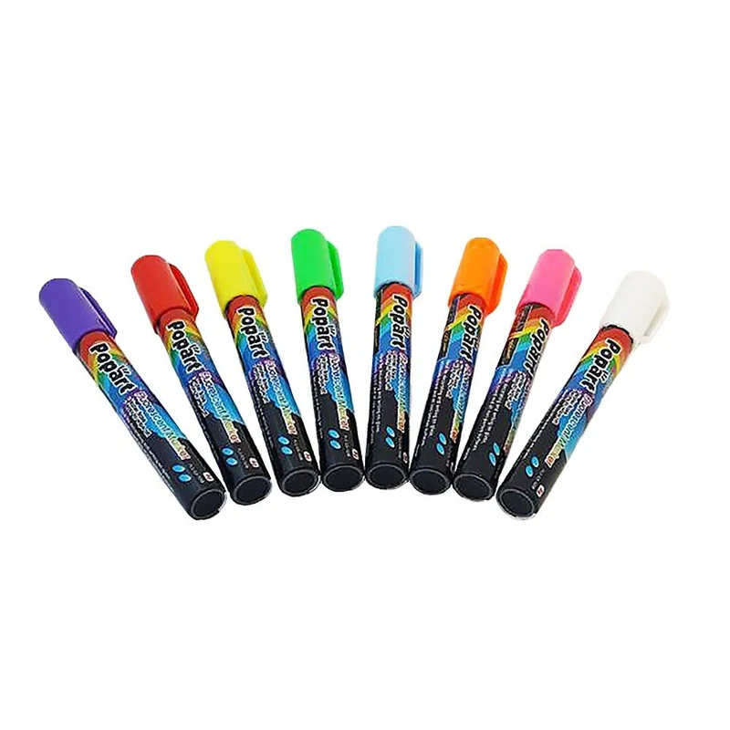 Popart Fluorescent Wet Erase Markers