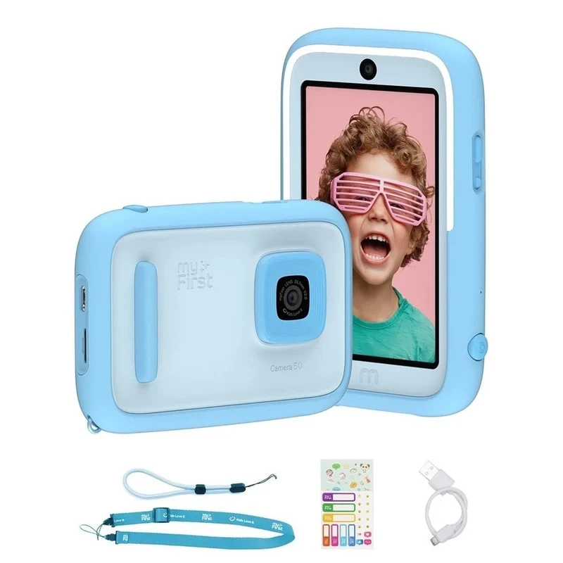 myFirst - Camera 50 Appareil photo numérique avec Éditeur IA - Bleu