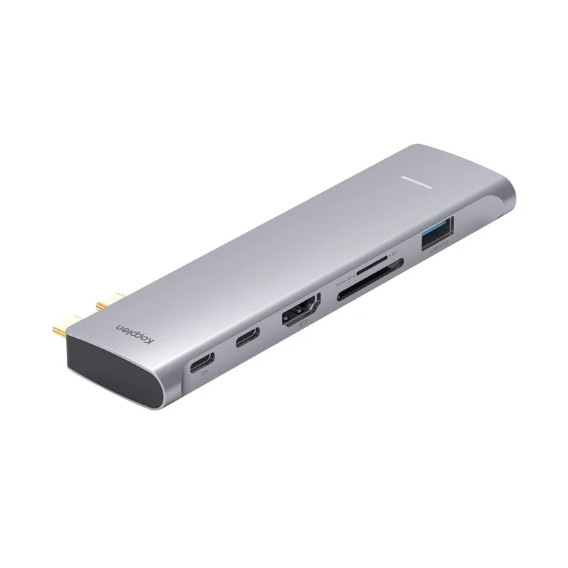 Kopplen - Concentrateur multifonction USB-C 7-ports 7-en-1 avec lecteur de carte SD et MicroSD