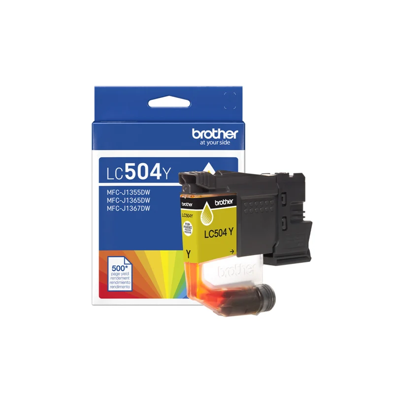 Brother Genuine LC504YS Ink Cartridge - Standard Yield - Yellow