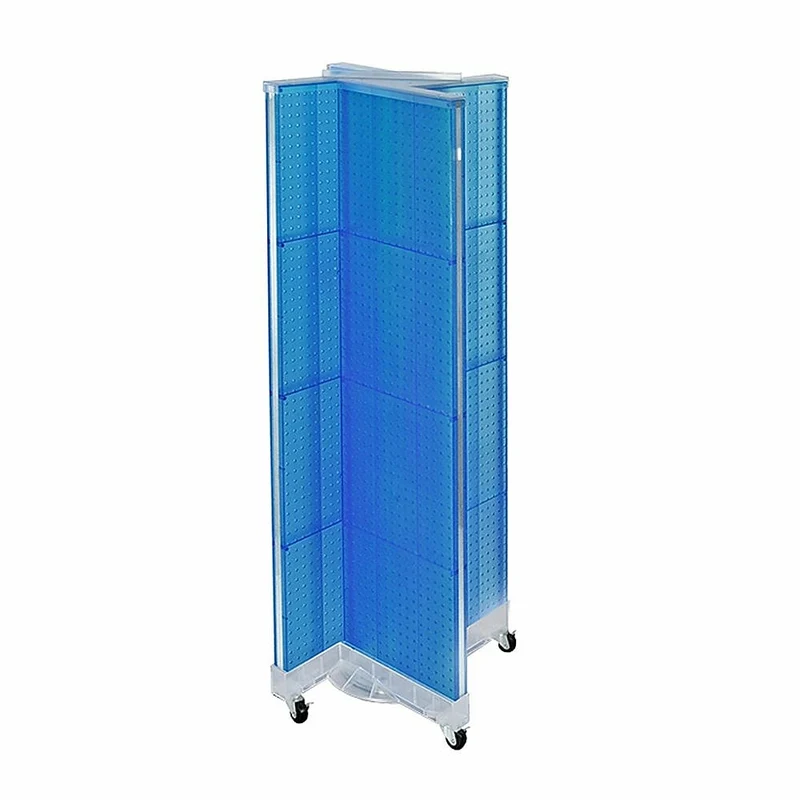 Azar Displays Pegboard Floor Display Pinwheel Spinner, 60" x 16", Blue (700421-BLU)