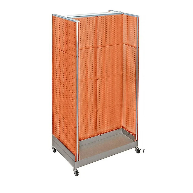 Azar Displays – Présentoir en H à panneau perforé, 66 x 36 po, orange (700432-ORG)