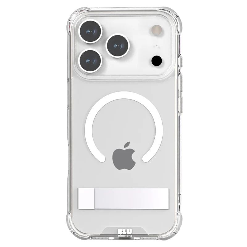 Blu Element DropZone Rugged Compatible with MagSafe Case with Kickstand for iPhone 17 Pro - Clear