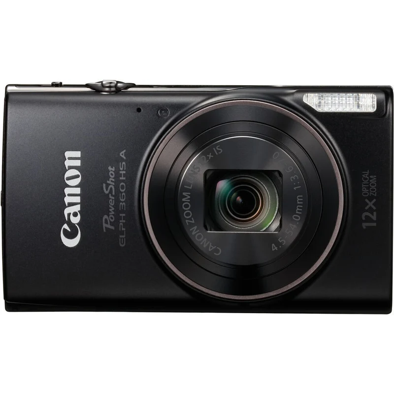 Canon PowerShot ELPH 360 HS A Digital Camera - Black