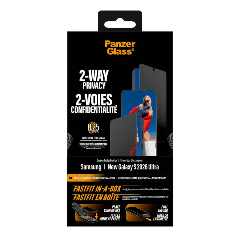 PanzerGlass - Protection d’écran de confidentialité UWF Galaxy S26 Ultra - Noir