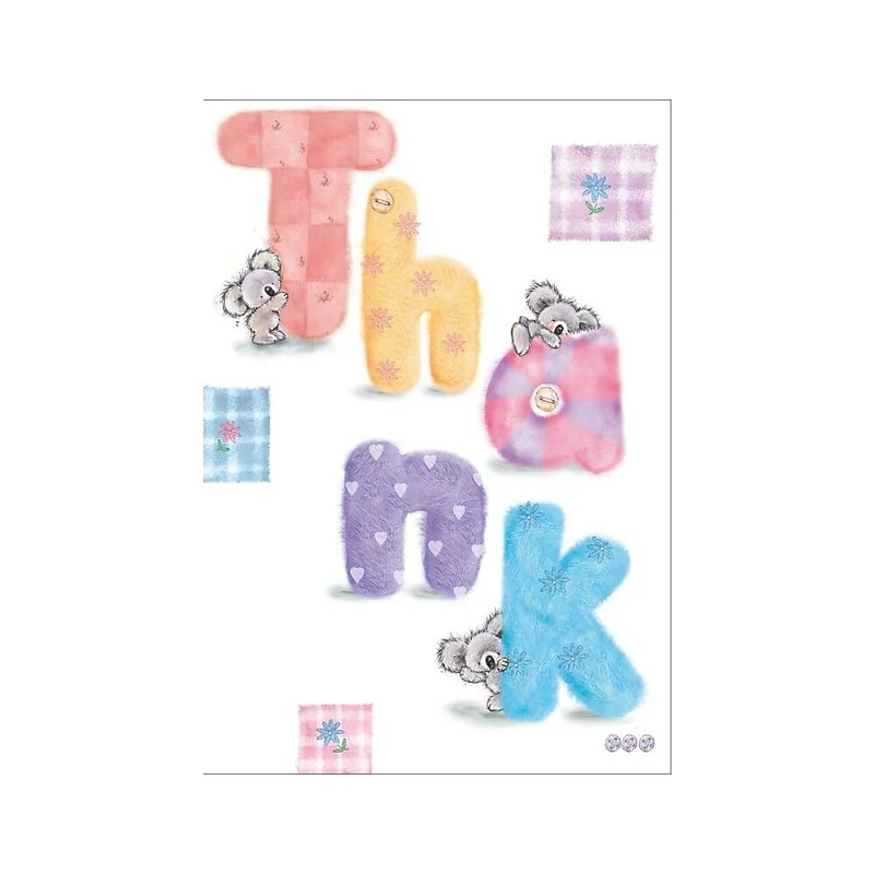 Cartes de remerciement, Thank You - paquet de 12