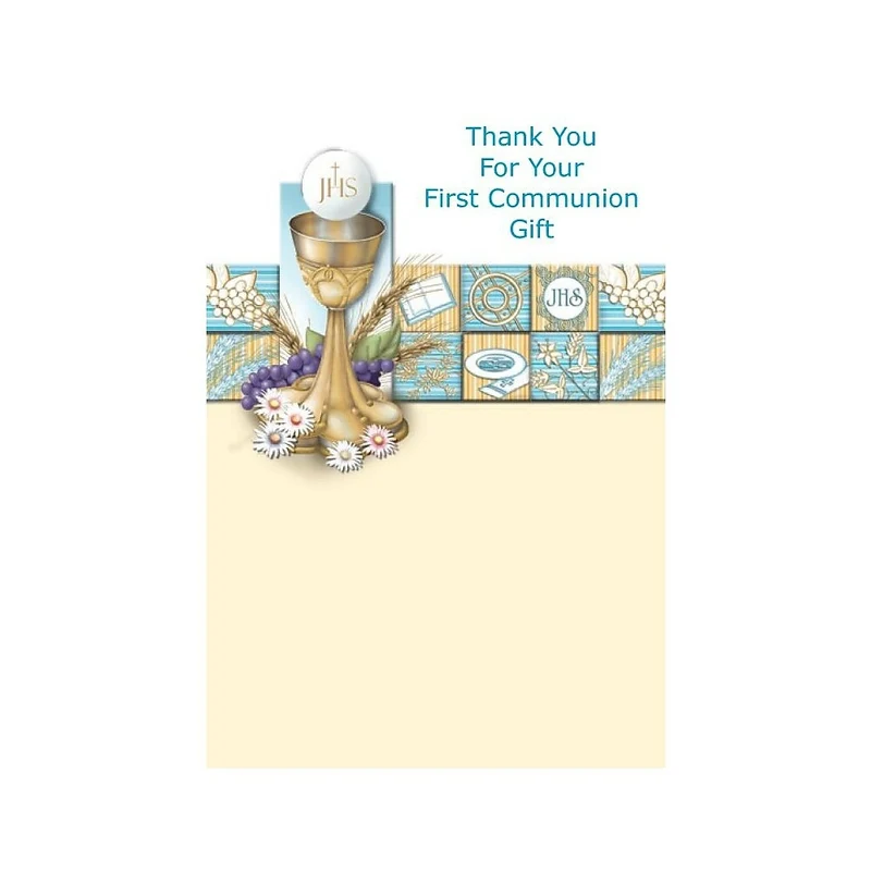 Cartes de remerciement, Thank You For Your First Communion Gift, 12/paquet