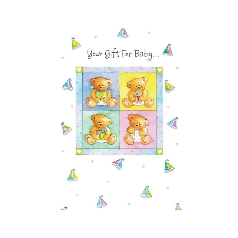 Thank You Cards, Your Gift For Baby, 48 Notelet Cards