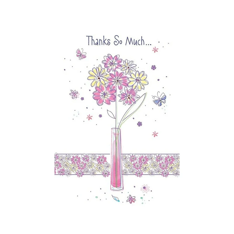 Thank You Cards, Thanks So Much..., 48 Notelet Cards