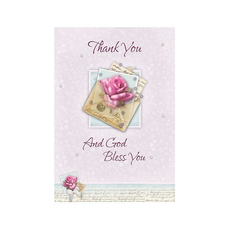 Thank You Cards, Thank You And God Bless You, 48 Notelet Cards