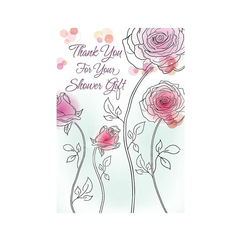 Cartes de remerciement, Thank You For Your Shower Gift, 12/paquet