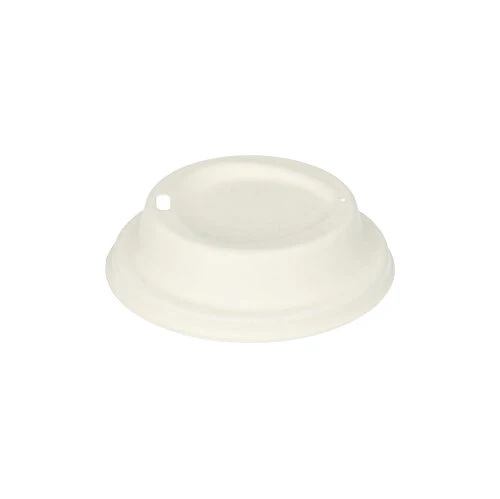 Couvercles. dome. canne à sucre "pure" rond Ø 9 cm · 2.5 cm blanc (1000 unités)
