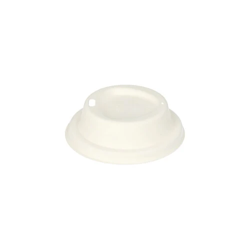 Couvercles. dome. canne à sucre "pure" rond Ø 8 cm · 2.5 cm blanc (1000 unités)