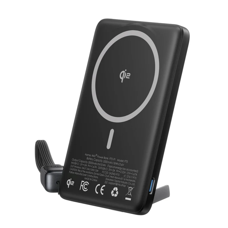 INIU MagPro Slim 5000mah Power Bank - Black