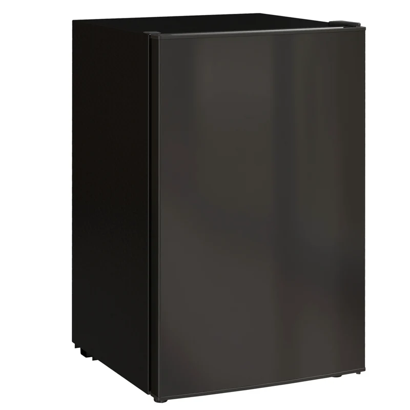 HOMCOM 4.5 cu ft Mini Fridge with Freezer and Wheels - Black