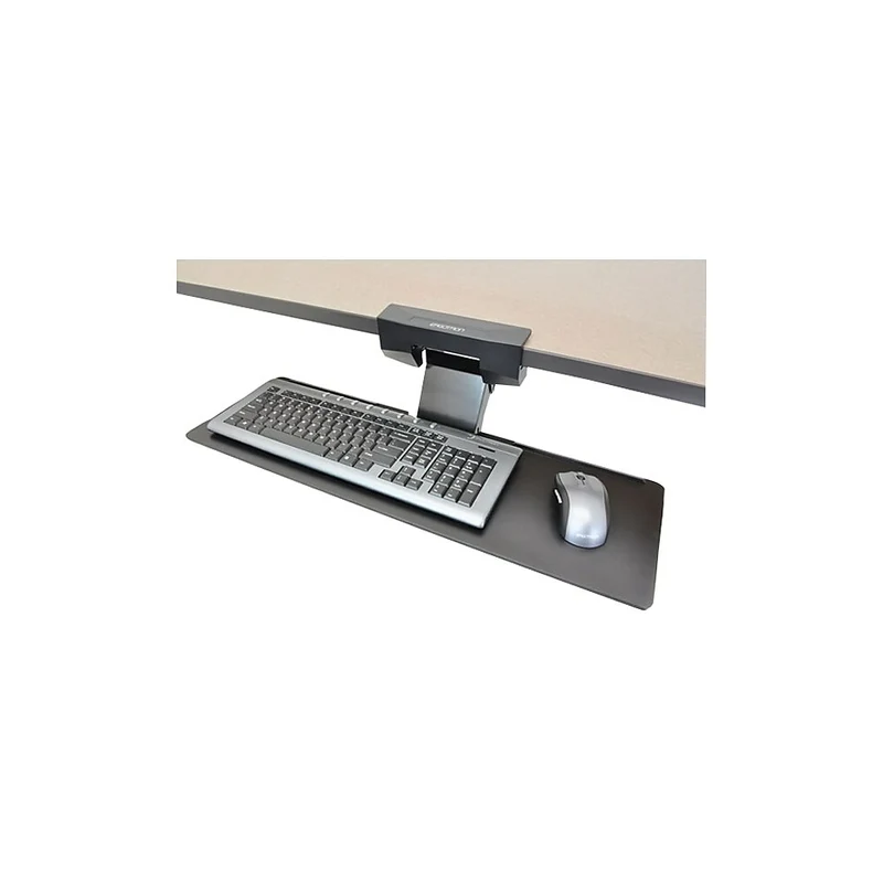 Ergotron Bras pour clavier sous le bureau, noir