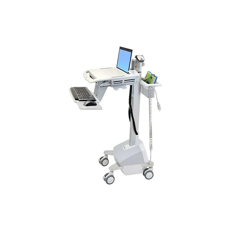 Ergotron Styleview LiFe Powered EMR Laptop Cart, Grey/White