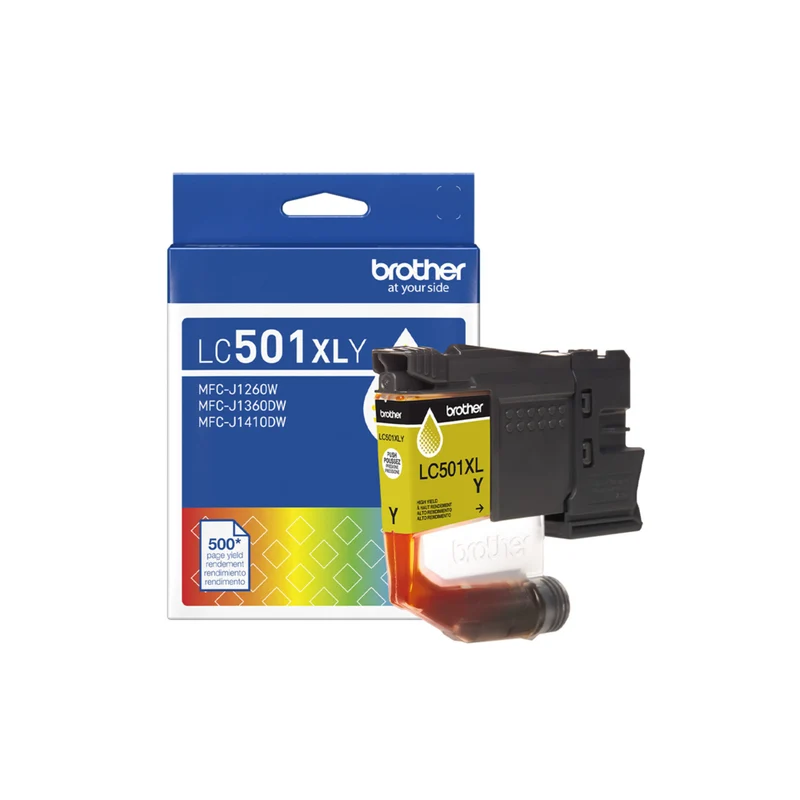 Brother - LC501XLYS Cartouche d’encre jaune authentique à haut rendement