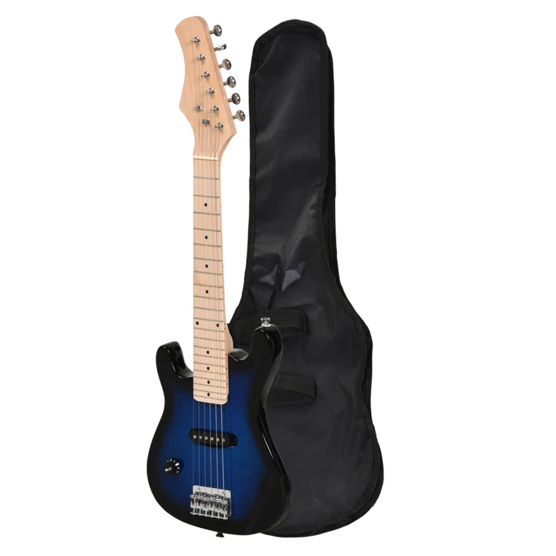 HOMCOM 30" Kids Electric Guitar 3/4 Size Beginner Starter Kit with 5W Amplifier