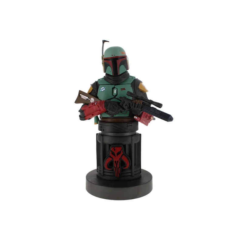 Exquisite Gaming The Mandalorian: Boba Fett Mandalorian Cable Guy Controller Holder & Phone Stand