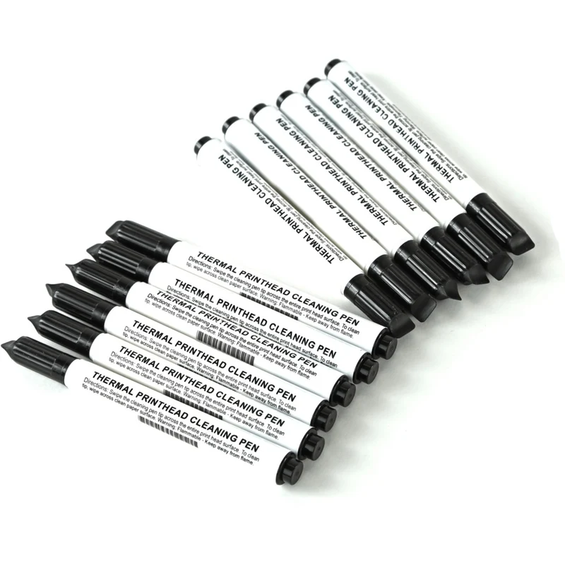 Zebra - Stylo de nettoyage de tête d'impression - Paquet de 12