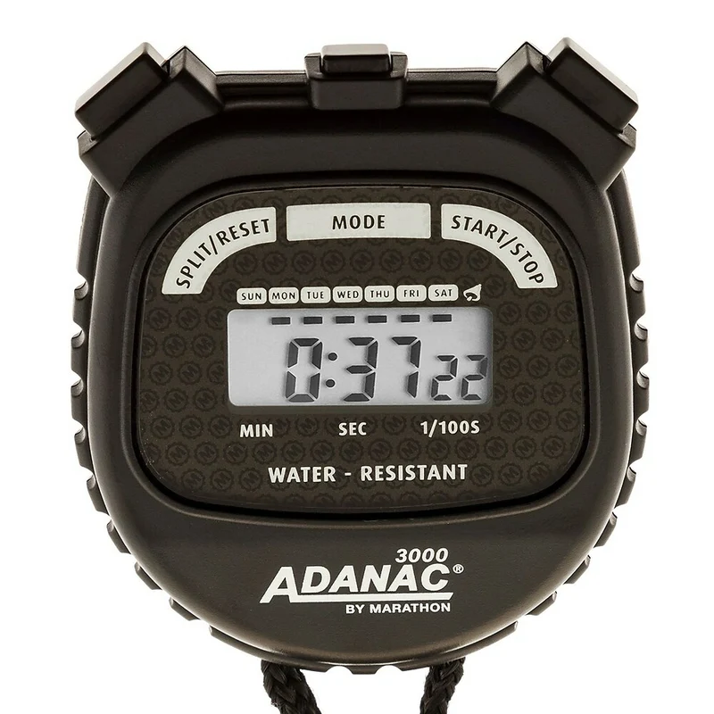 Marathon Water Resistant Digital Stopwatch with Large Display and Buttons (ST083000)