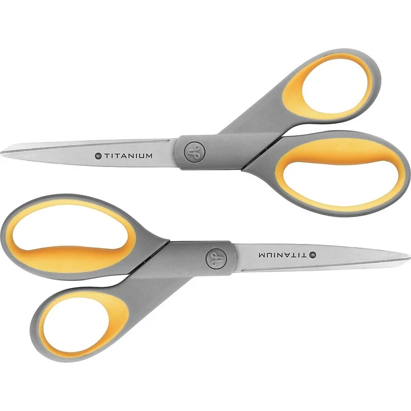 Westcott 8" Titanium Bonded Pointed Scissors, 2 pack
