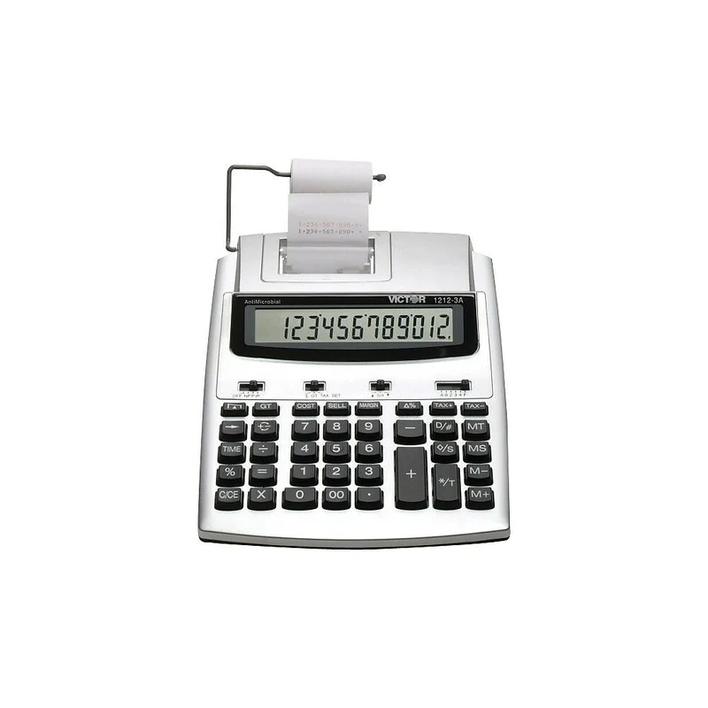 Victor - Calculatrice imprimante commerciale robuste 12123A à 12 chiffres