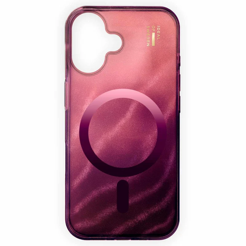 Ideal of Sweden Glitter Glow Compatible with MagSafe Case for iPhone 17 - Cherry Lacquer