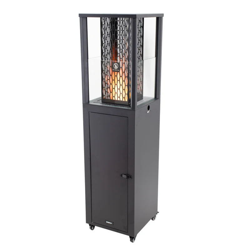 EnerG+ Outdoor Floorstanding Wood Pellet Patio Heater with Fan
