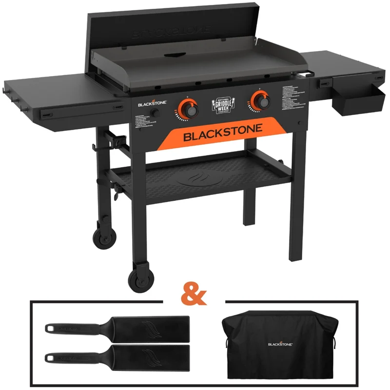 Blackstone 28" Limited Edition Omnivore Griddle With Limited Edition Black Spatula Set & Premium Soft Cover