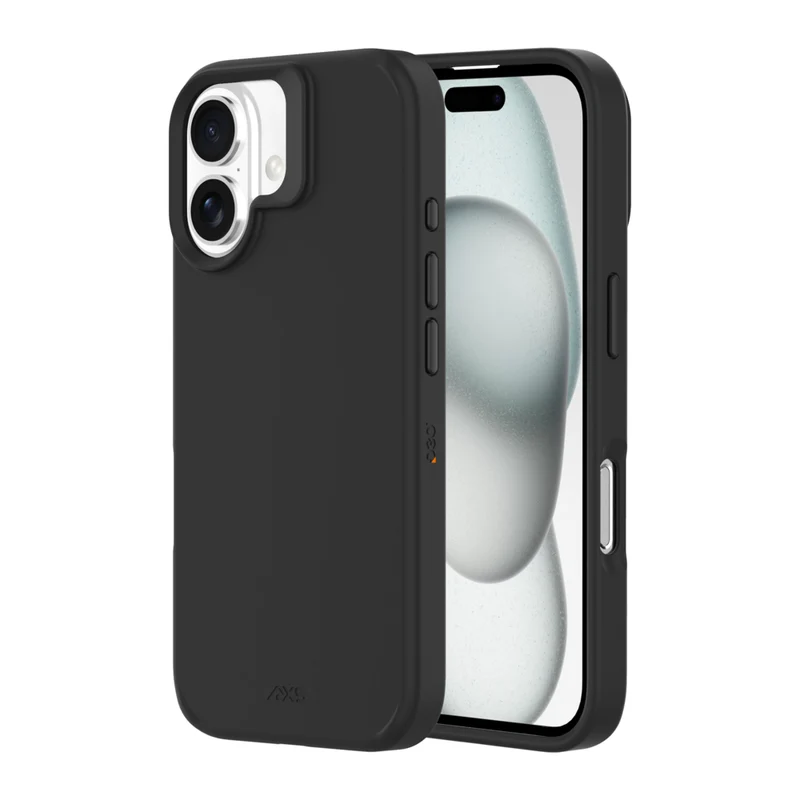 AXS PROTech Pulse D3O MagSafe Compatible Case Made with Recycled Materials for Apple iPhone 16 - Black