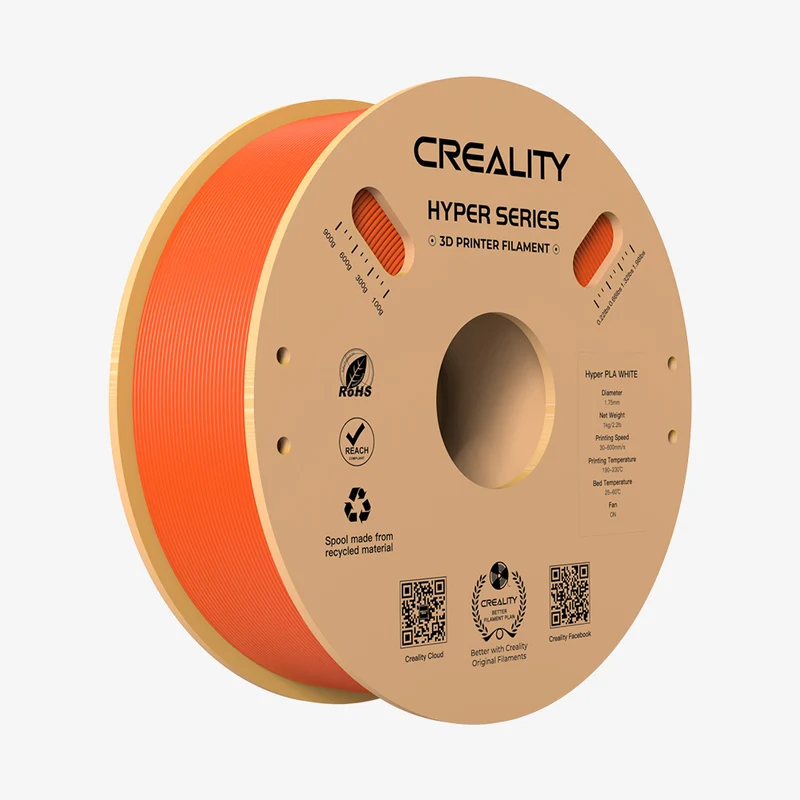 Creality - Filament d'impression 3D HypeR PLA - 1 kg - Orange