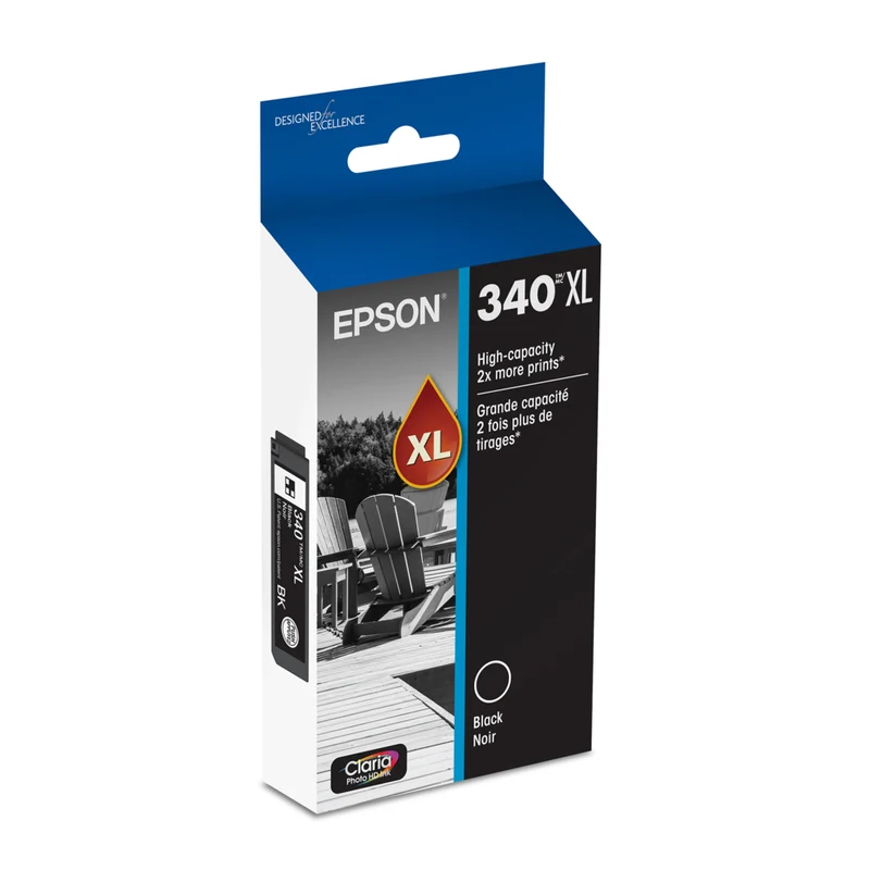 Epson - Cartouche d'encre 340 Claria Photo HD - Haute capacité - Noir