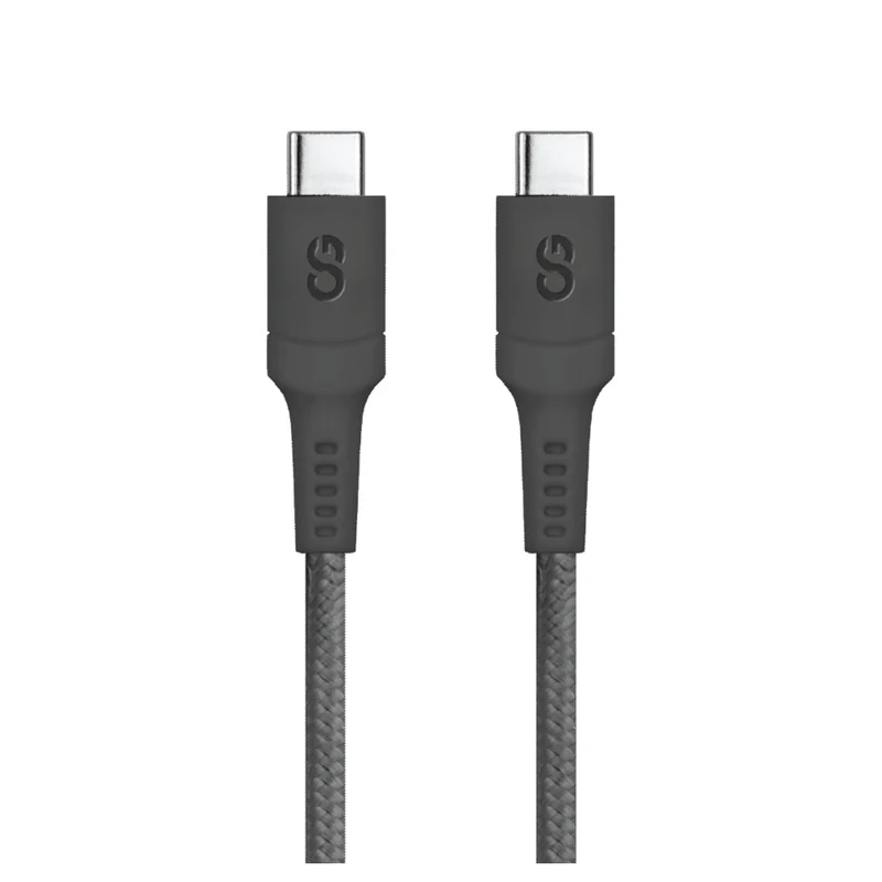 LOGiiX - Sync & Charger Anti Stress USB-A vers USB-C 1.2m - Noir