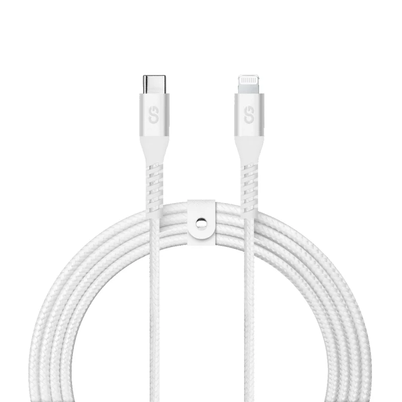 LOGiiX - Vibrance Braid 1,2M USB-C vers Lightning - Blanc